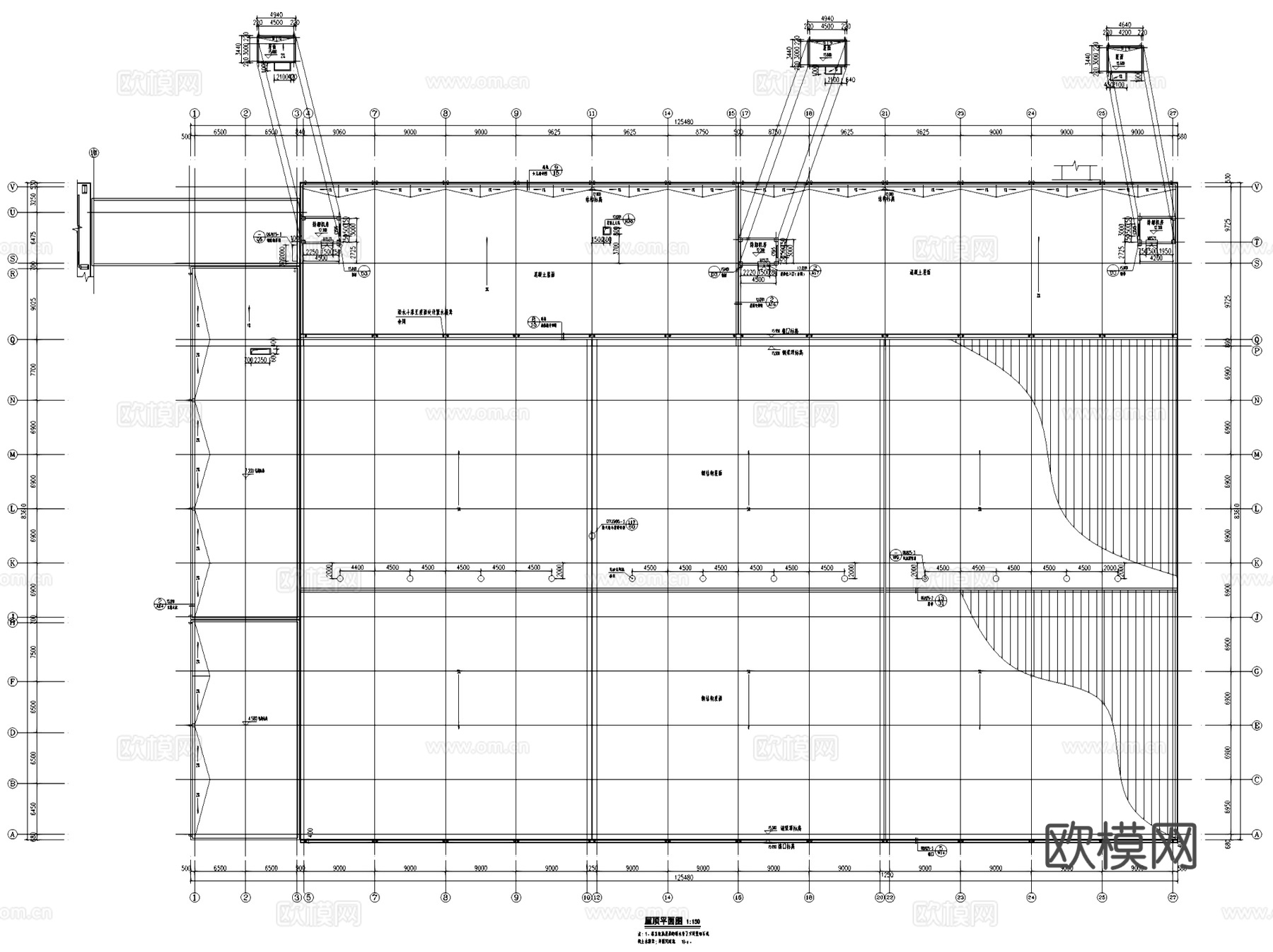 广东新供销天平冷链冷藏库建筑CAD施工图全套cad施工图