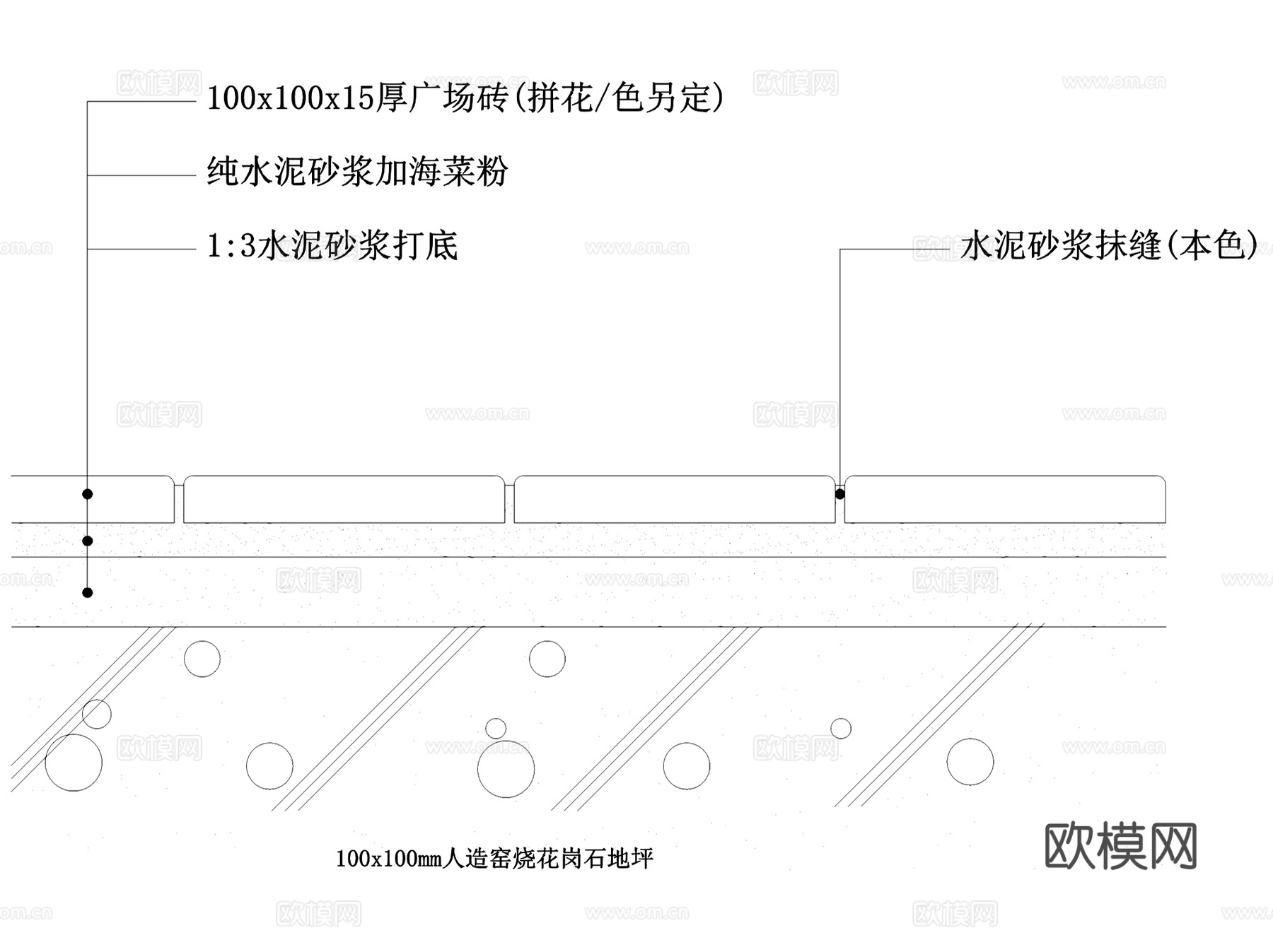 地面地坪地台做法节点大样详图CAD施工图集 29套cad施工图