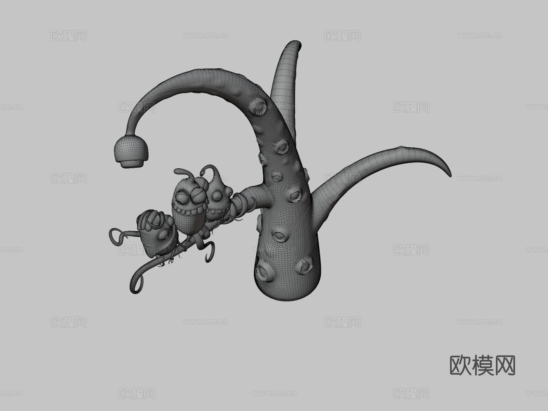 可爱怪物3d模型下载（渲染图3）