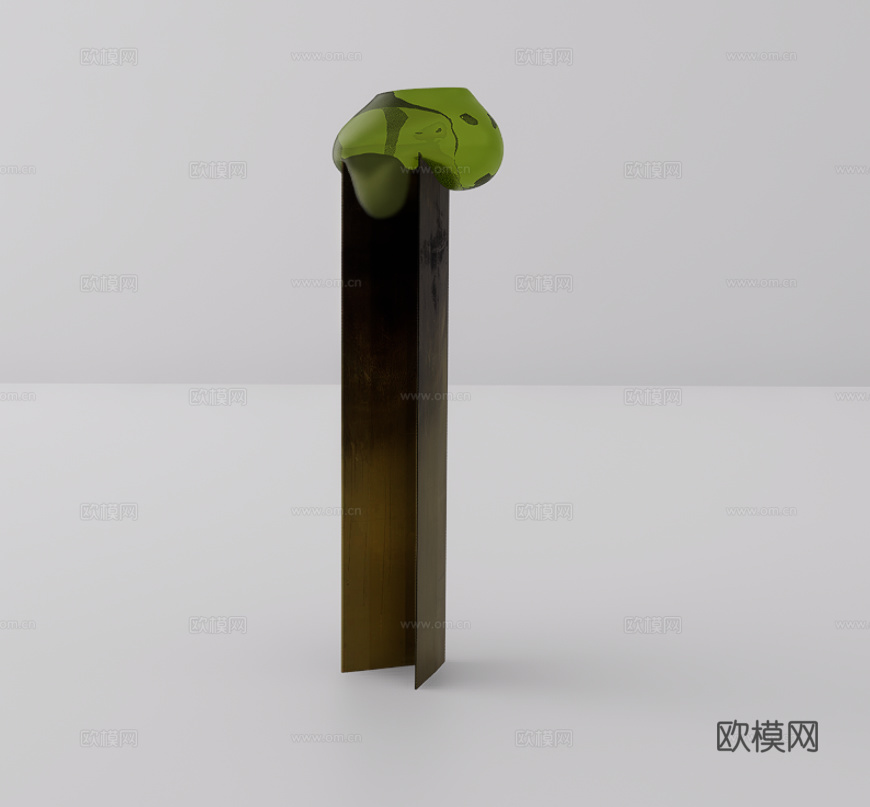 金属雕塑su模型