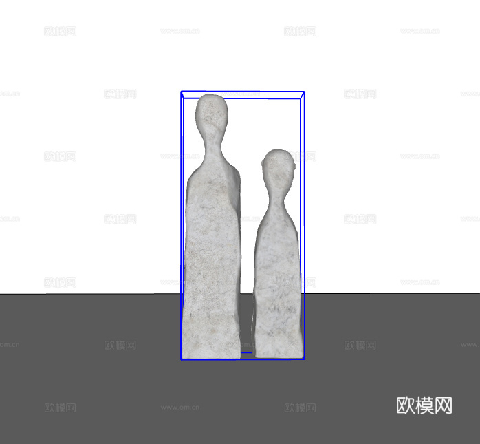 摆件组合su模型
