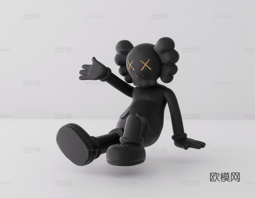 玩偶手办su模型