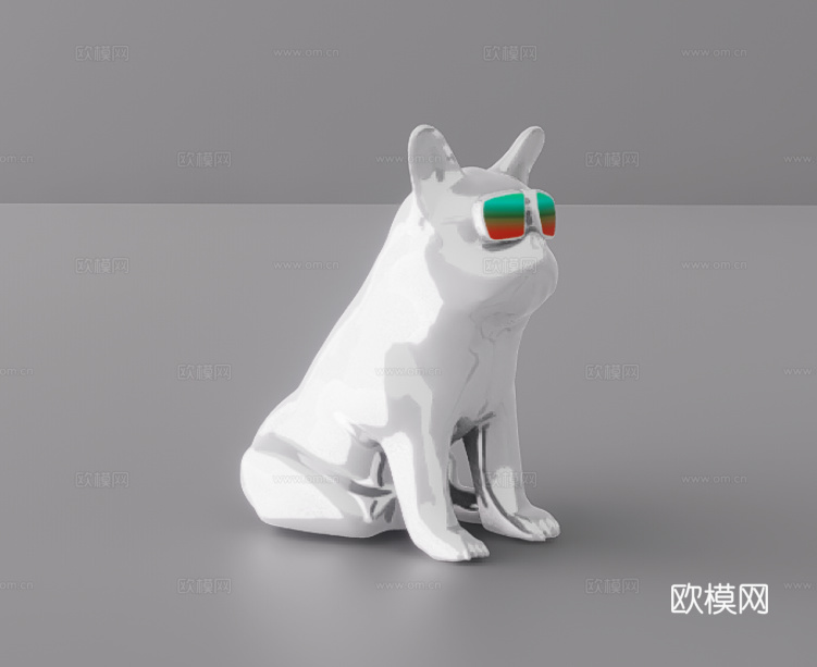 金属摆件su模型