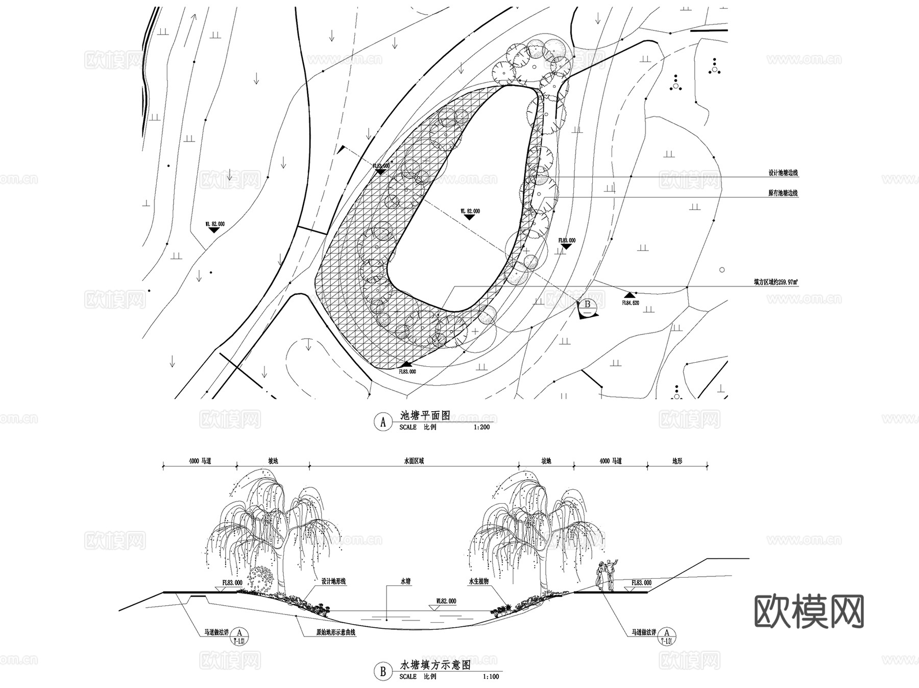 衡阳天洋梦东方乡村旅游度假示范体验区景观CAD施工图全套cad施工图