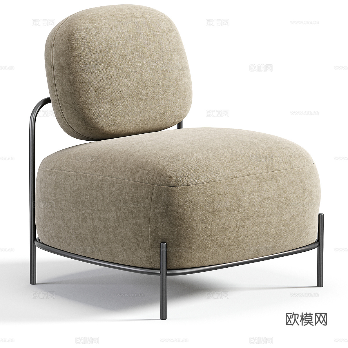 单人沙发3d模型下载