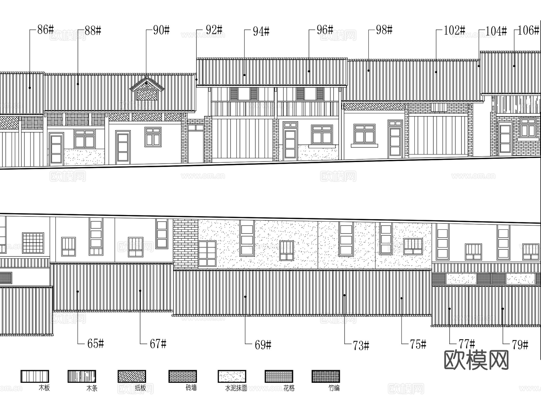 都江堰历史街区测绘CAD施工图集cad施工图