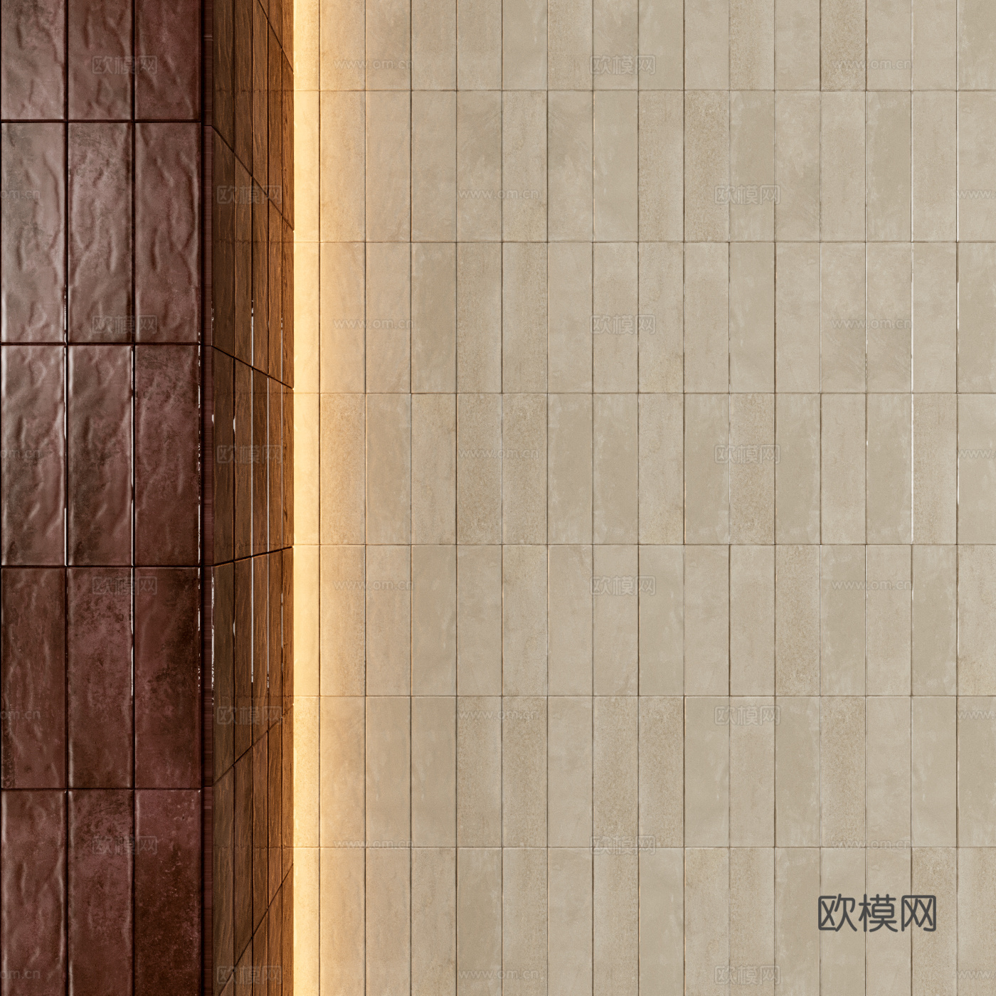 手工砖 釉面砖 卫浴砖 小长方形砖3d模型下载