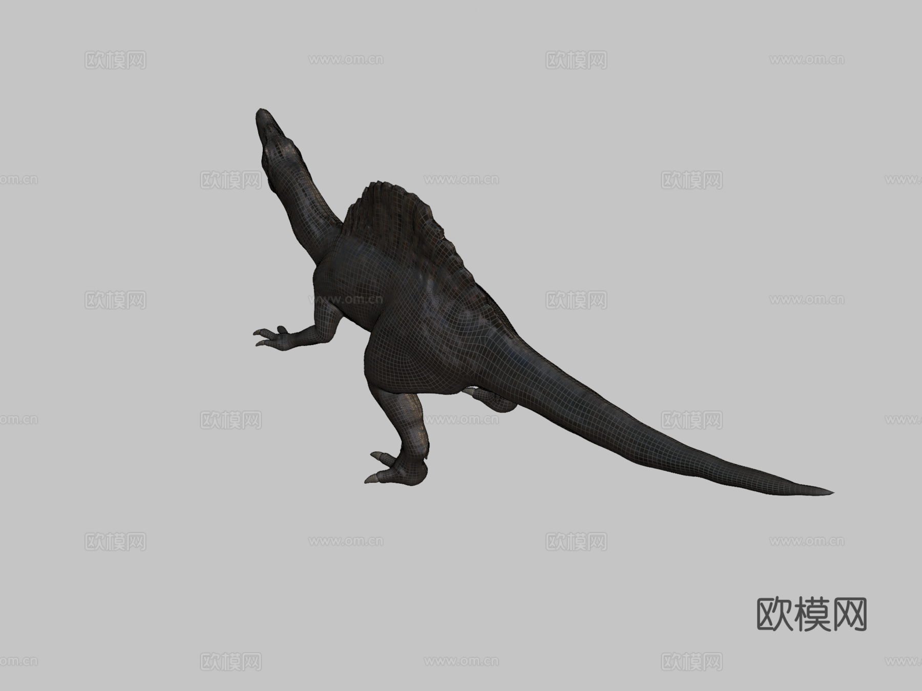 棘龙3d模型下载（渲染图2）