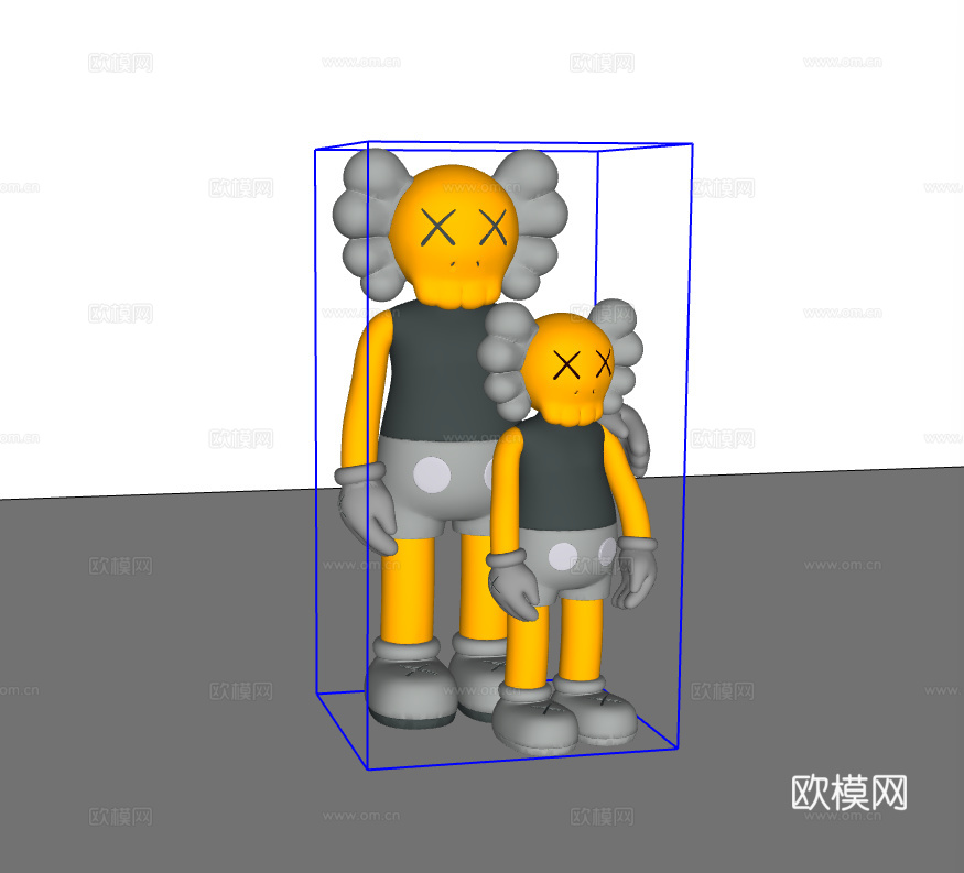 玩偶雕塑su模型