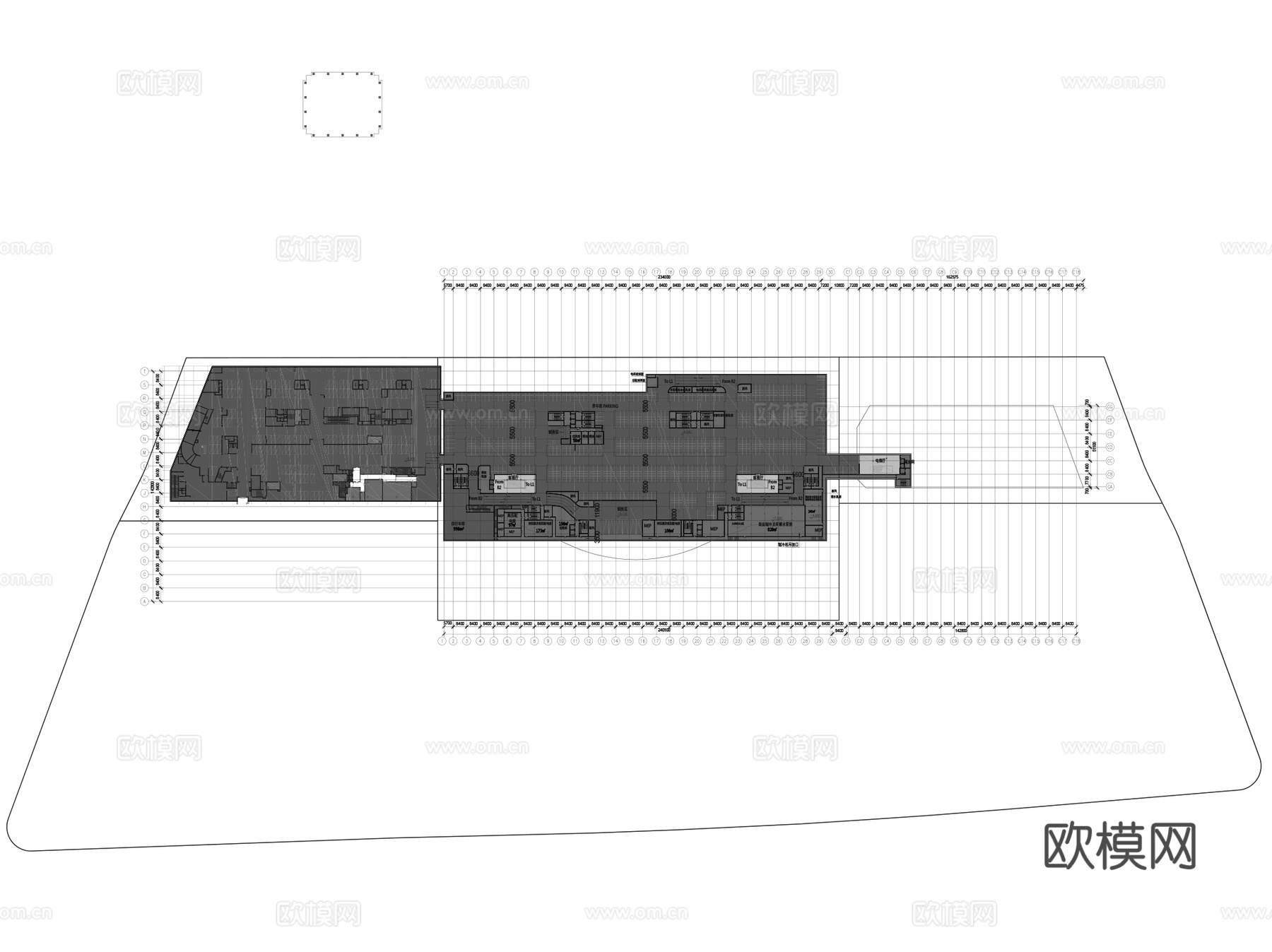 华润泰州综合体建筑平面CAD施工图+文本cad施工图
