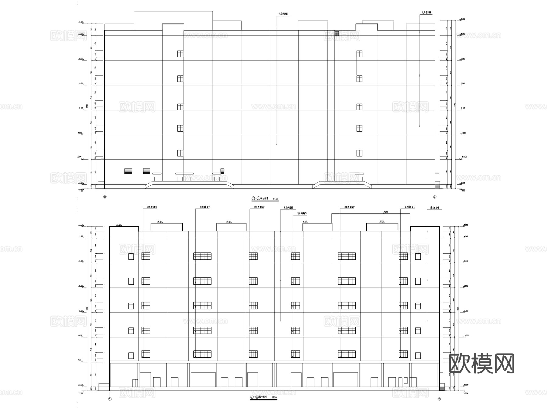 海口菜篮子农副产品市场冷库建筑CAD施工图全套cad施工图