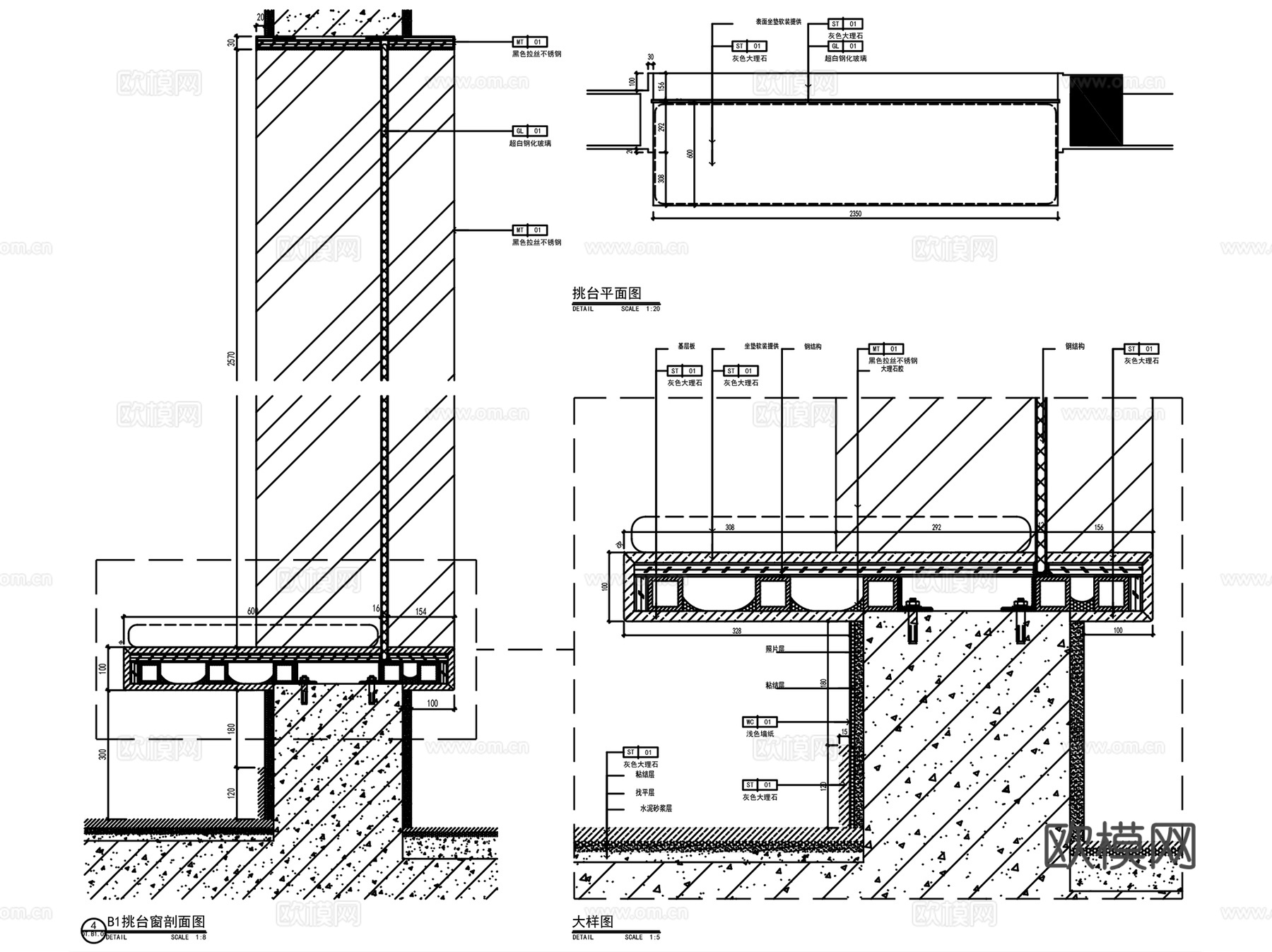 杭州万科郡西三期样板房室内装饰CAD施工图全集cad施工图