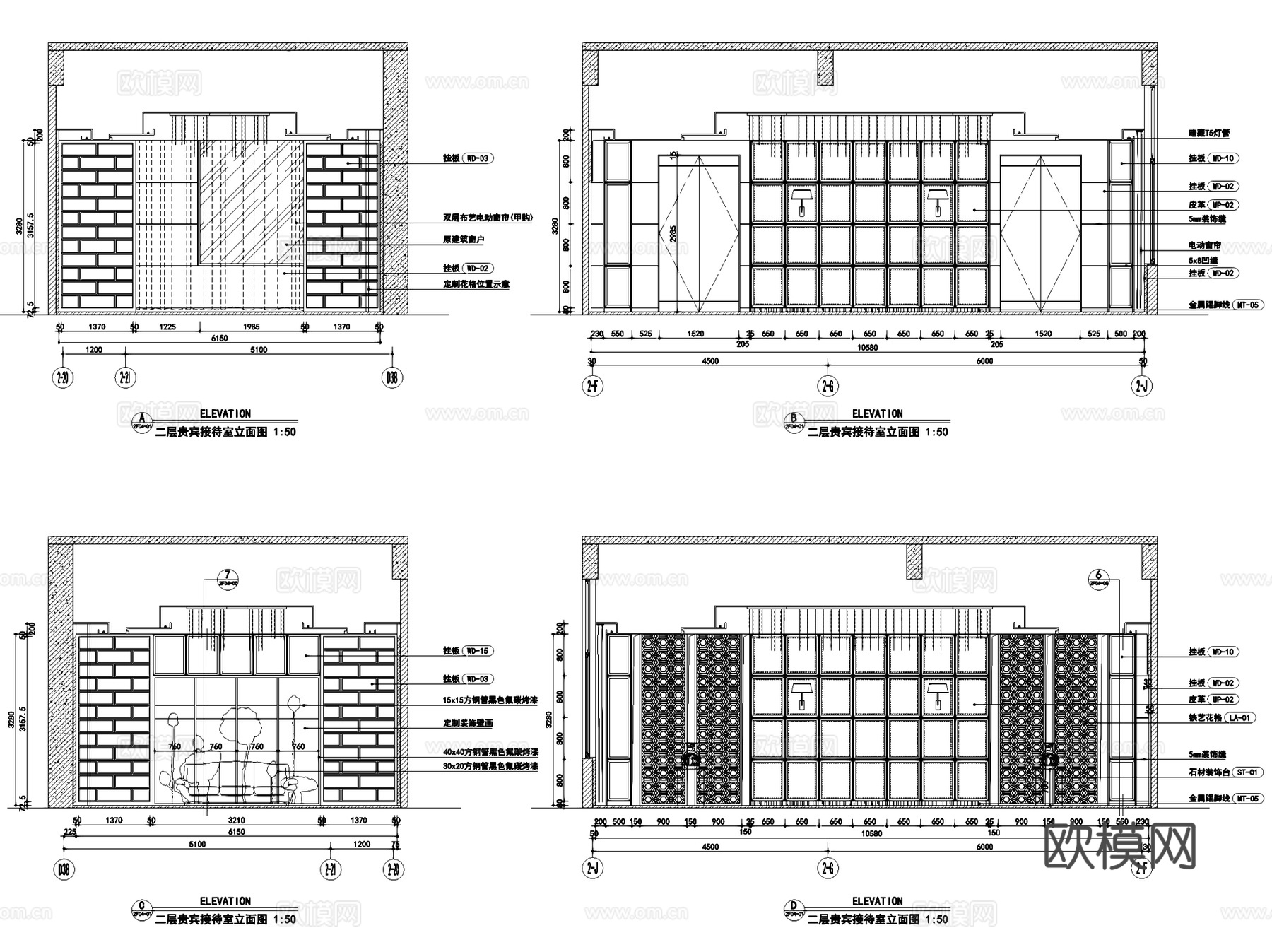 建行郑州金水支行财富管理中心室内装饰CAD施工图全套cad施工图
