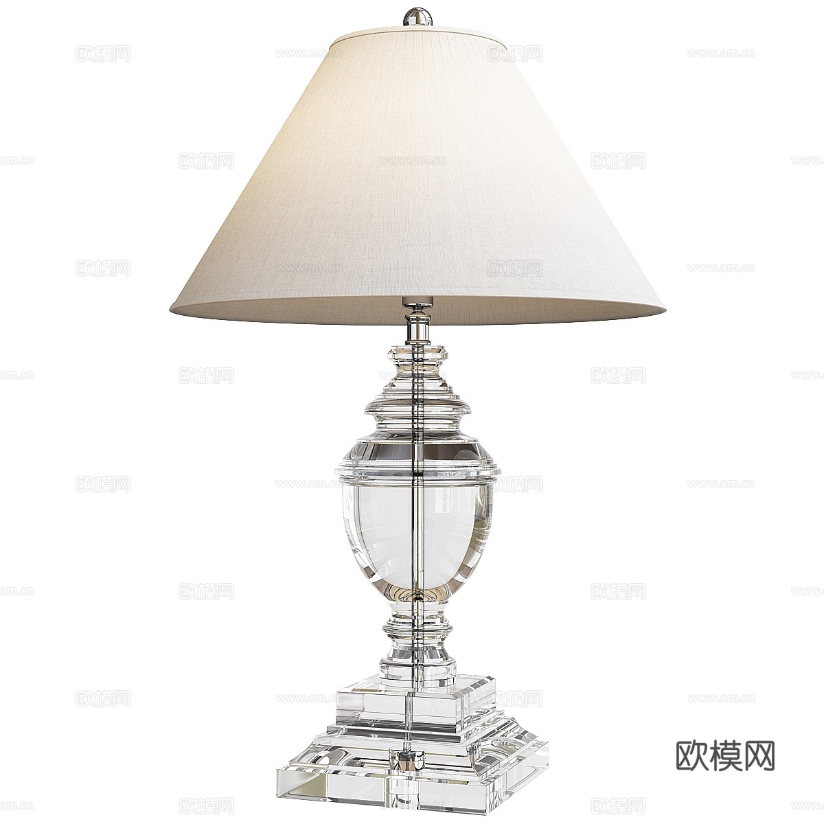 水晶台灯艾克霍尔茨贵族3d模型下载
