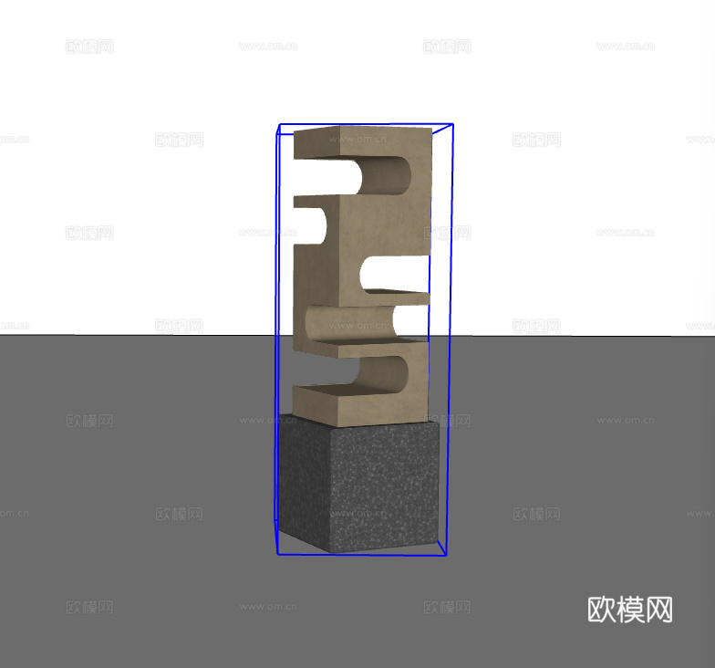 金属摆件su模型