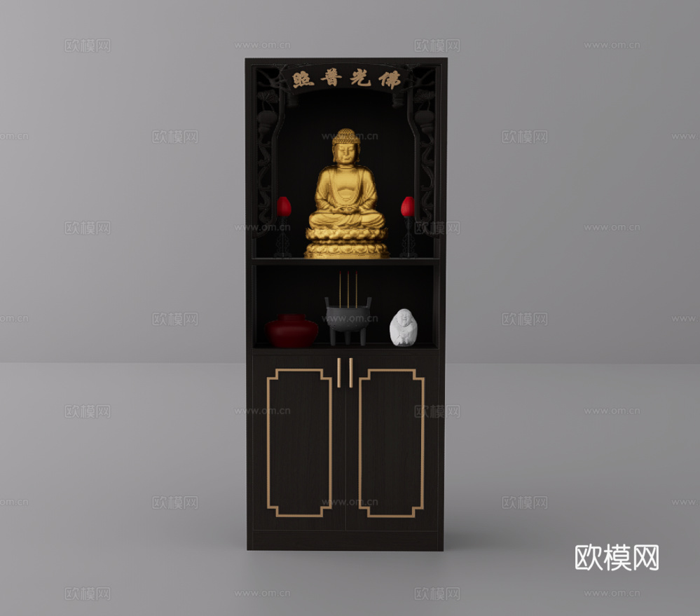 佛龛su模型