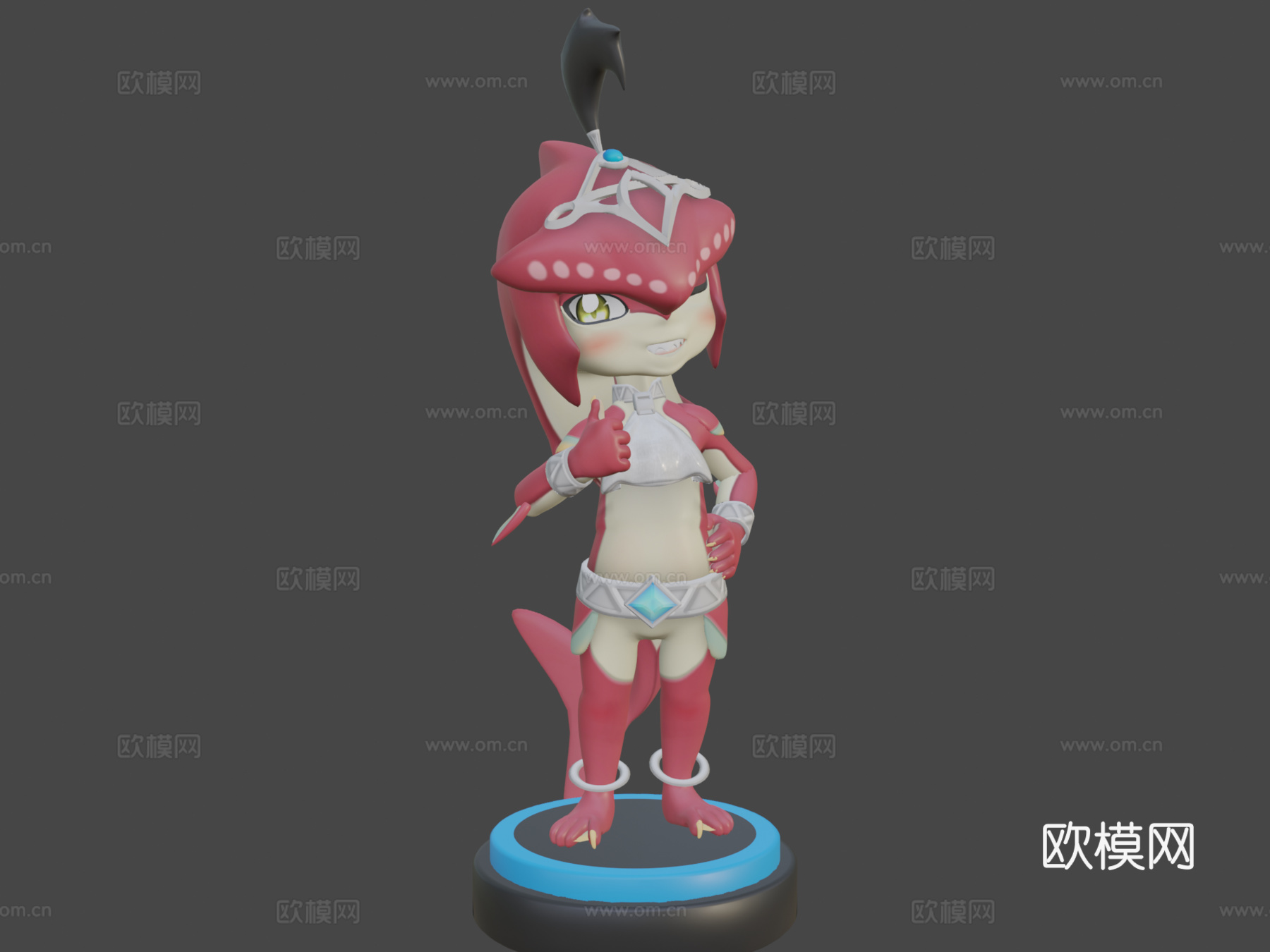 希多王子宝宝3d模型下载（渲染图6）