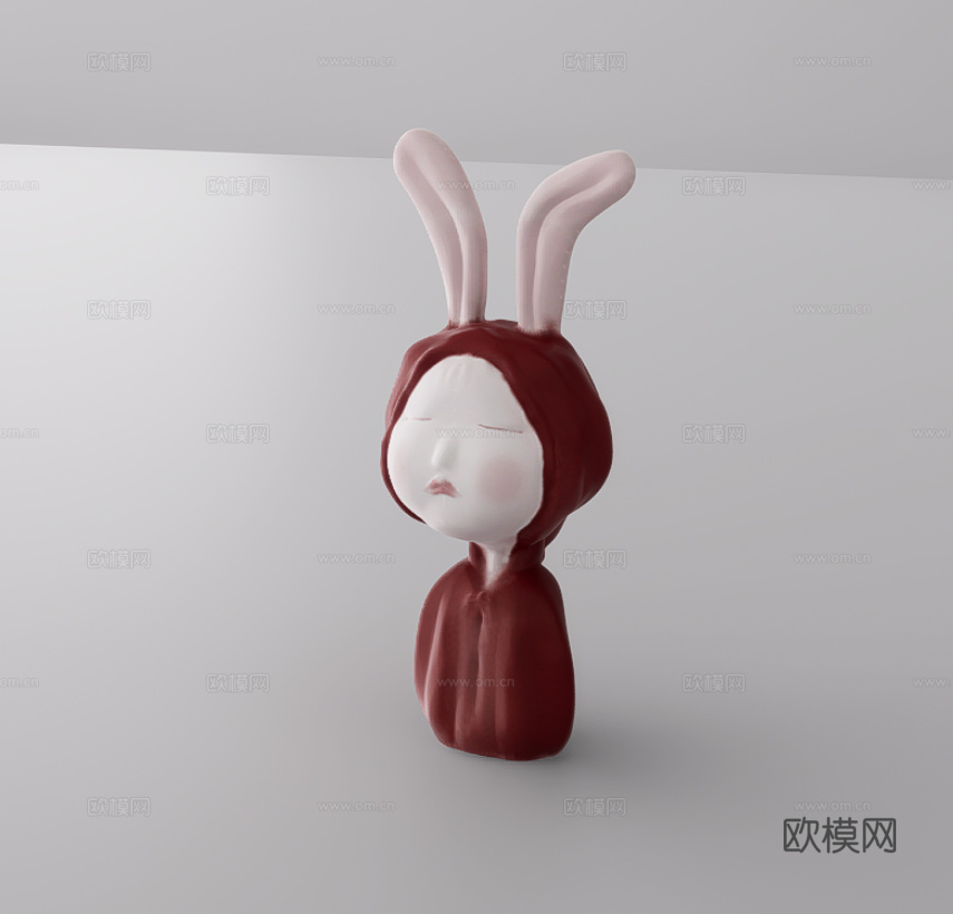 雕塑摆件su模型