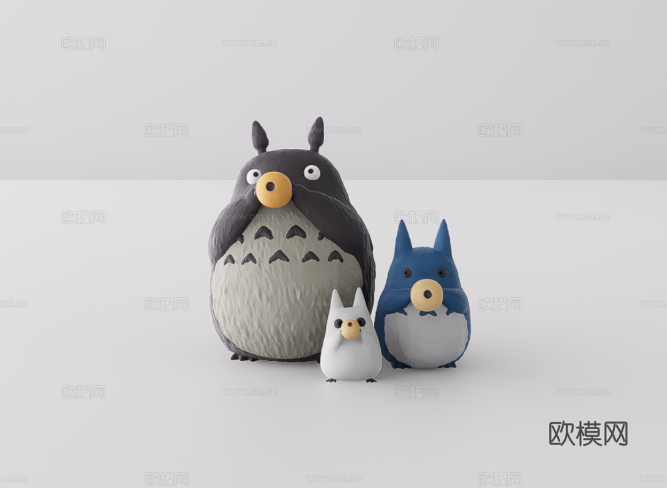 玩偶手办su模型