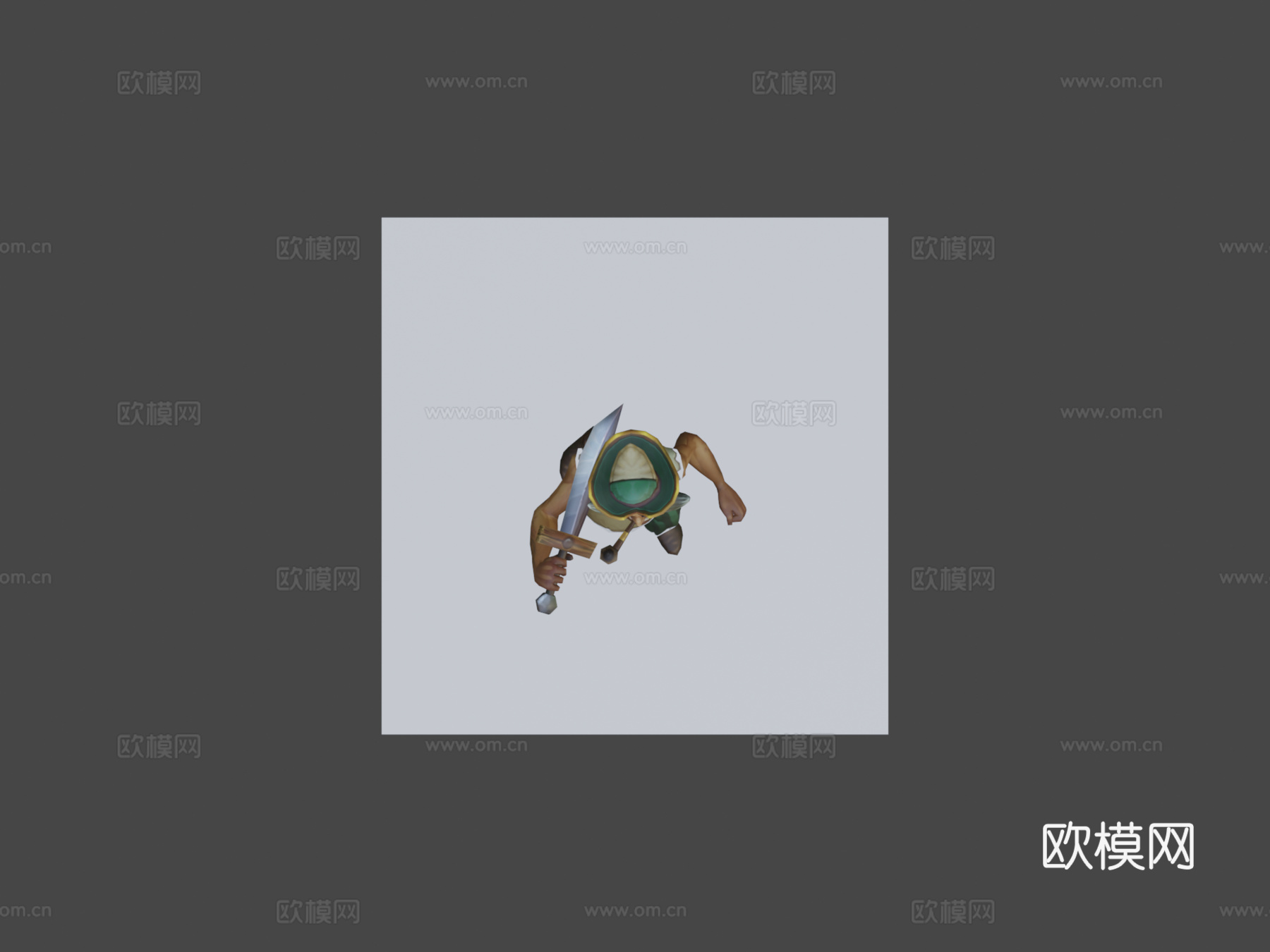 鱼人海盗暴雪角色大赛20163d模型下载（渲染图8）