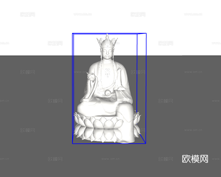 雕塑摆件su模型