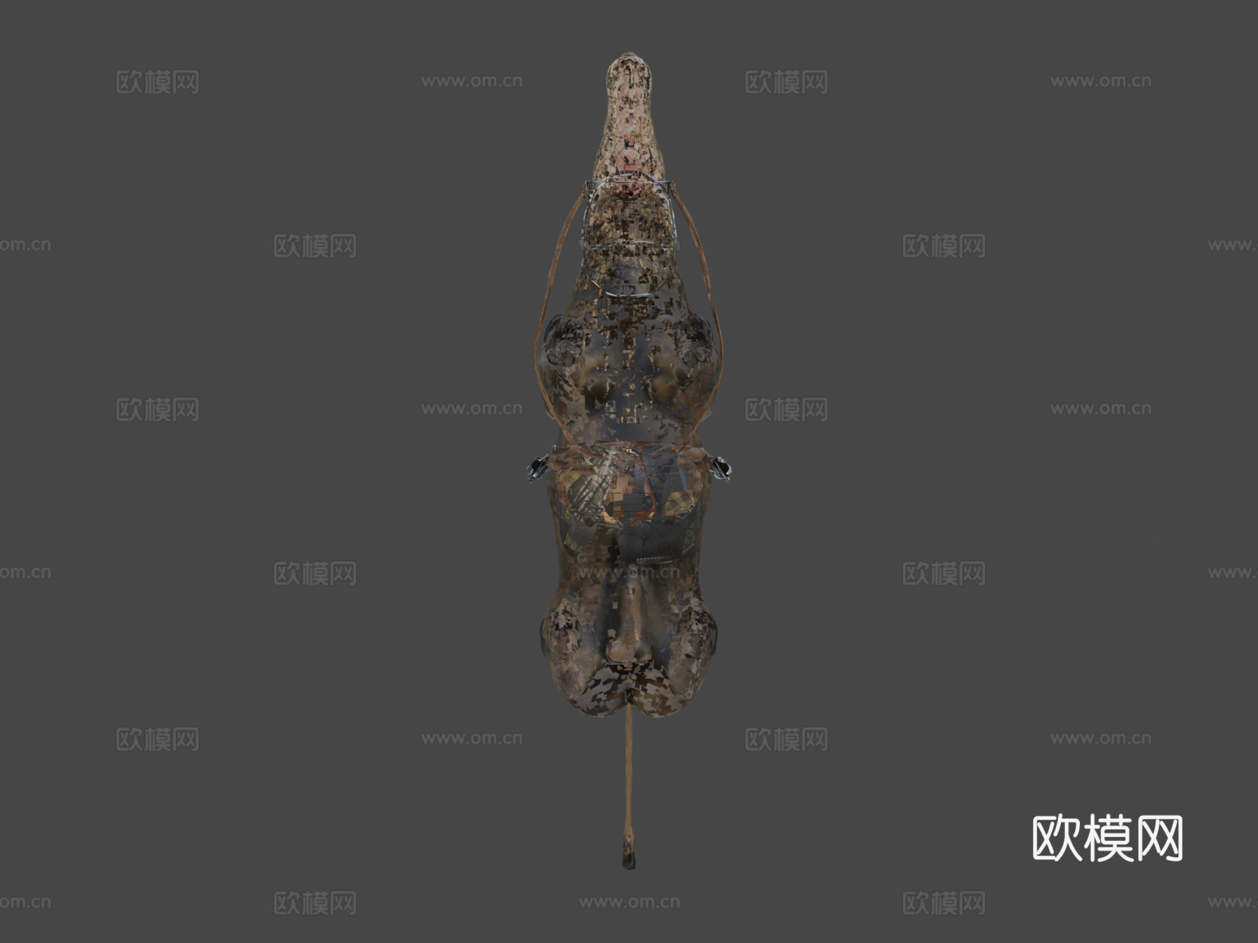 鳄牛3d模型下载（渲染图7）