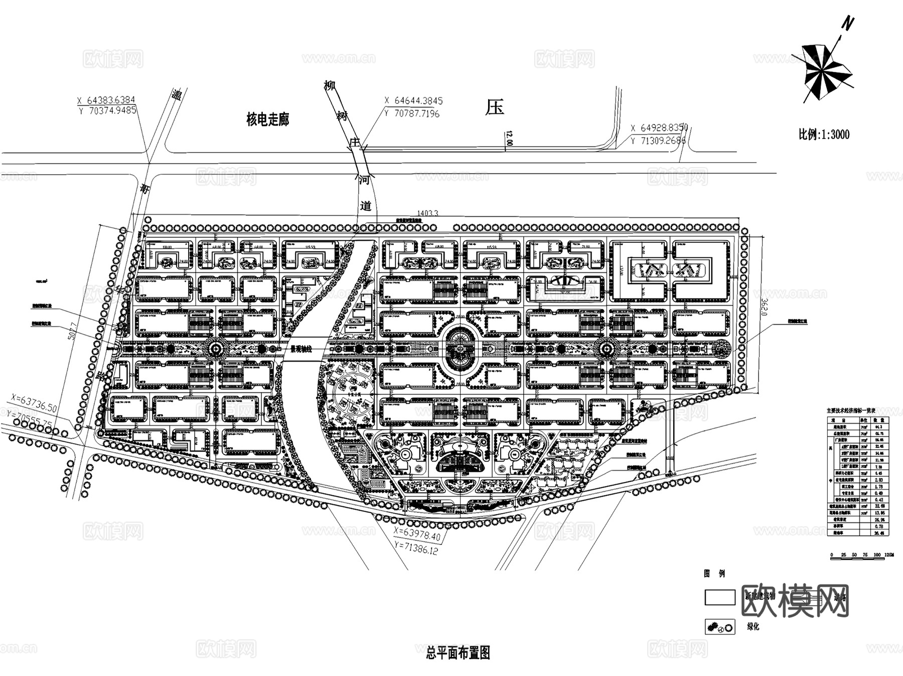 工业园区厂房规划绿化平面图CAD施工图集 40套cad施工图