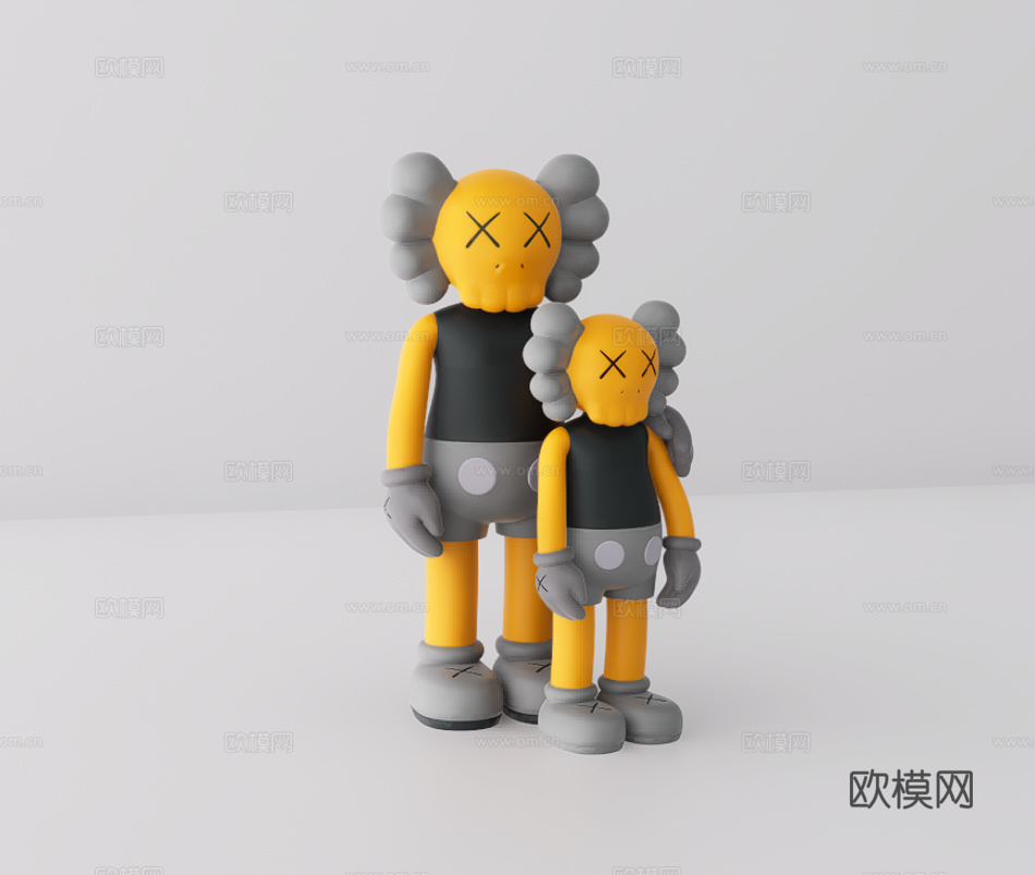 玩偶雕塑su模型