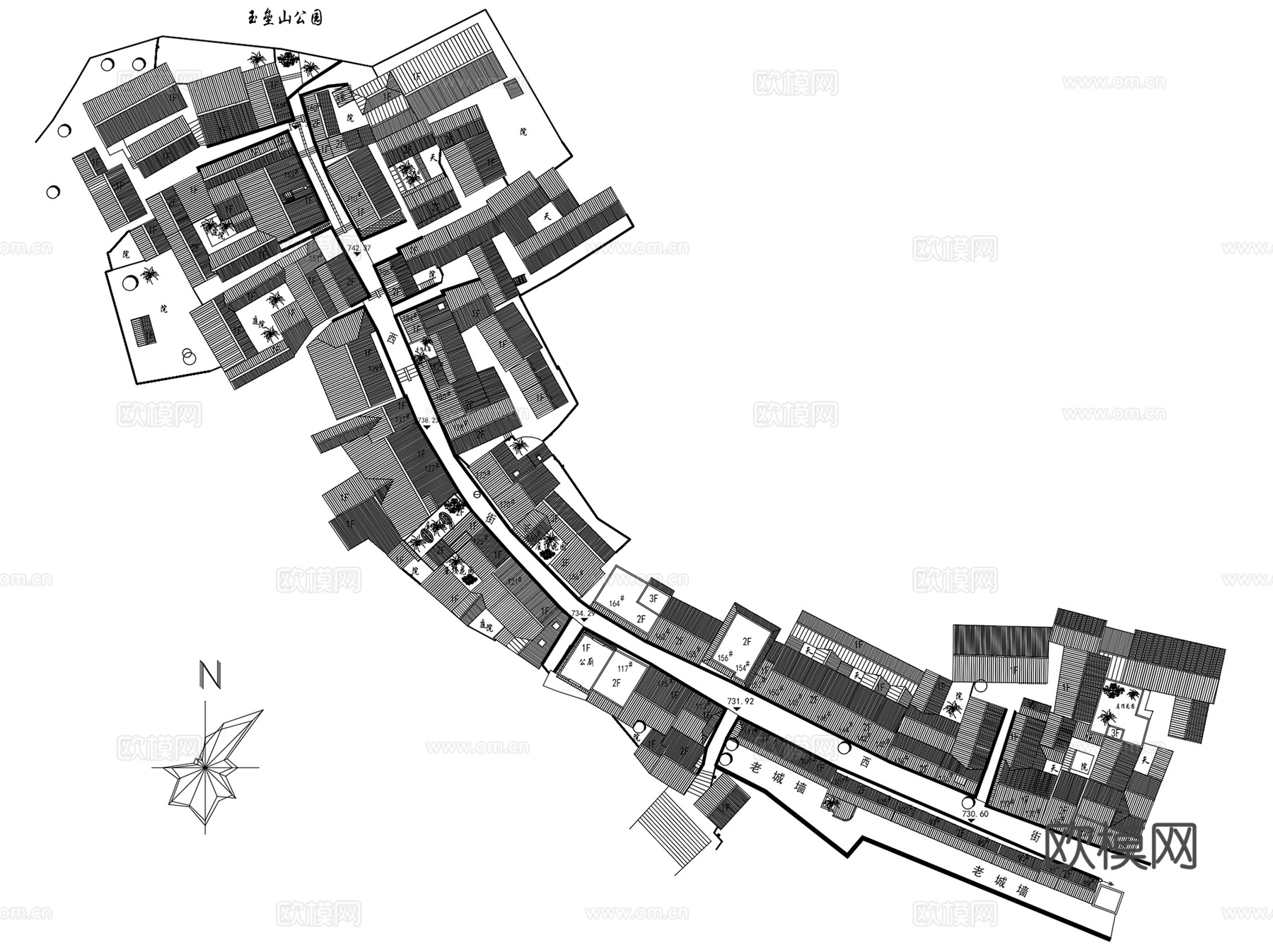 都江堰历史街区测绘CAD施工图集cad施工图
