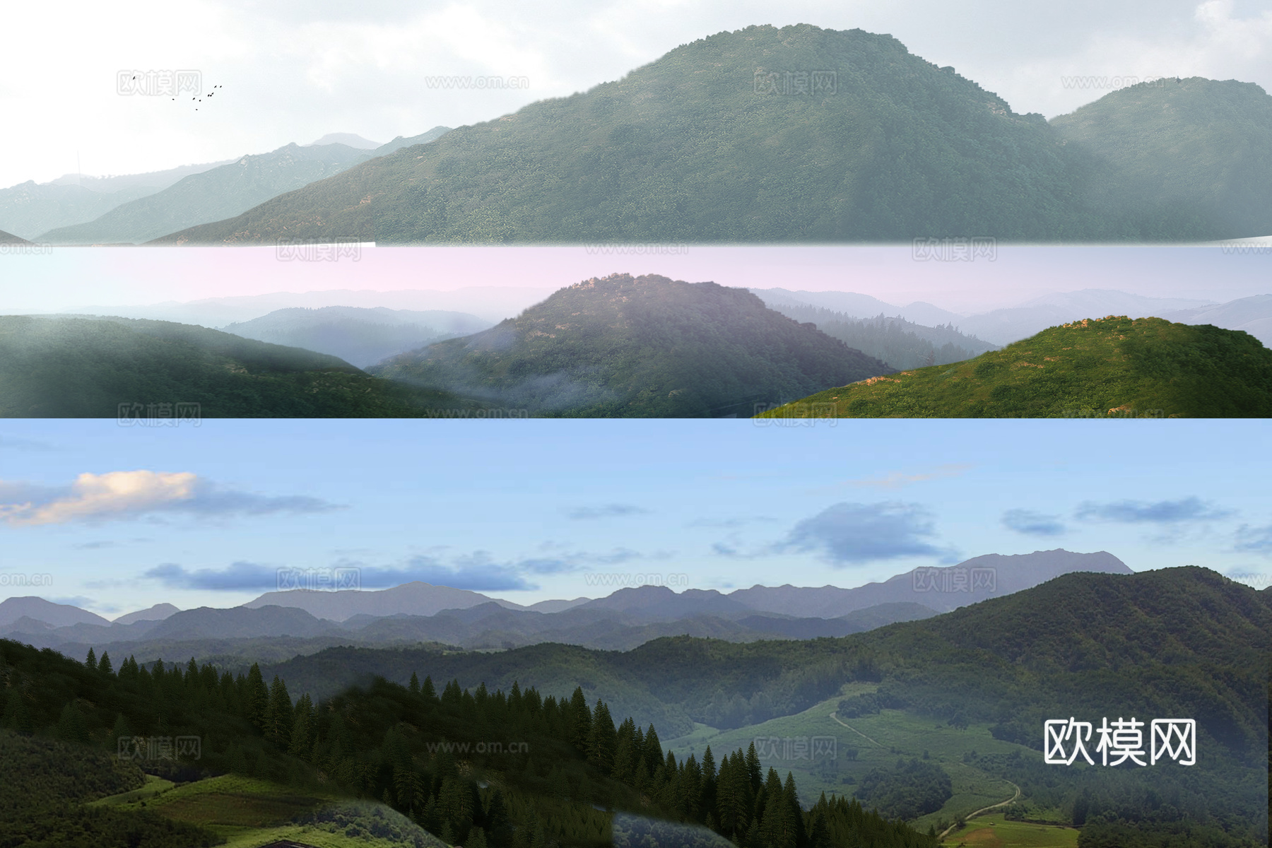 远山背景 山脉