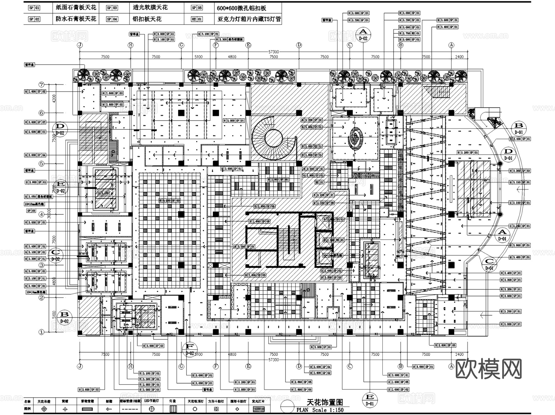 成都兴业银行沙湾支行室内装饰CAD施工图全套cad施工图