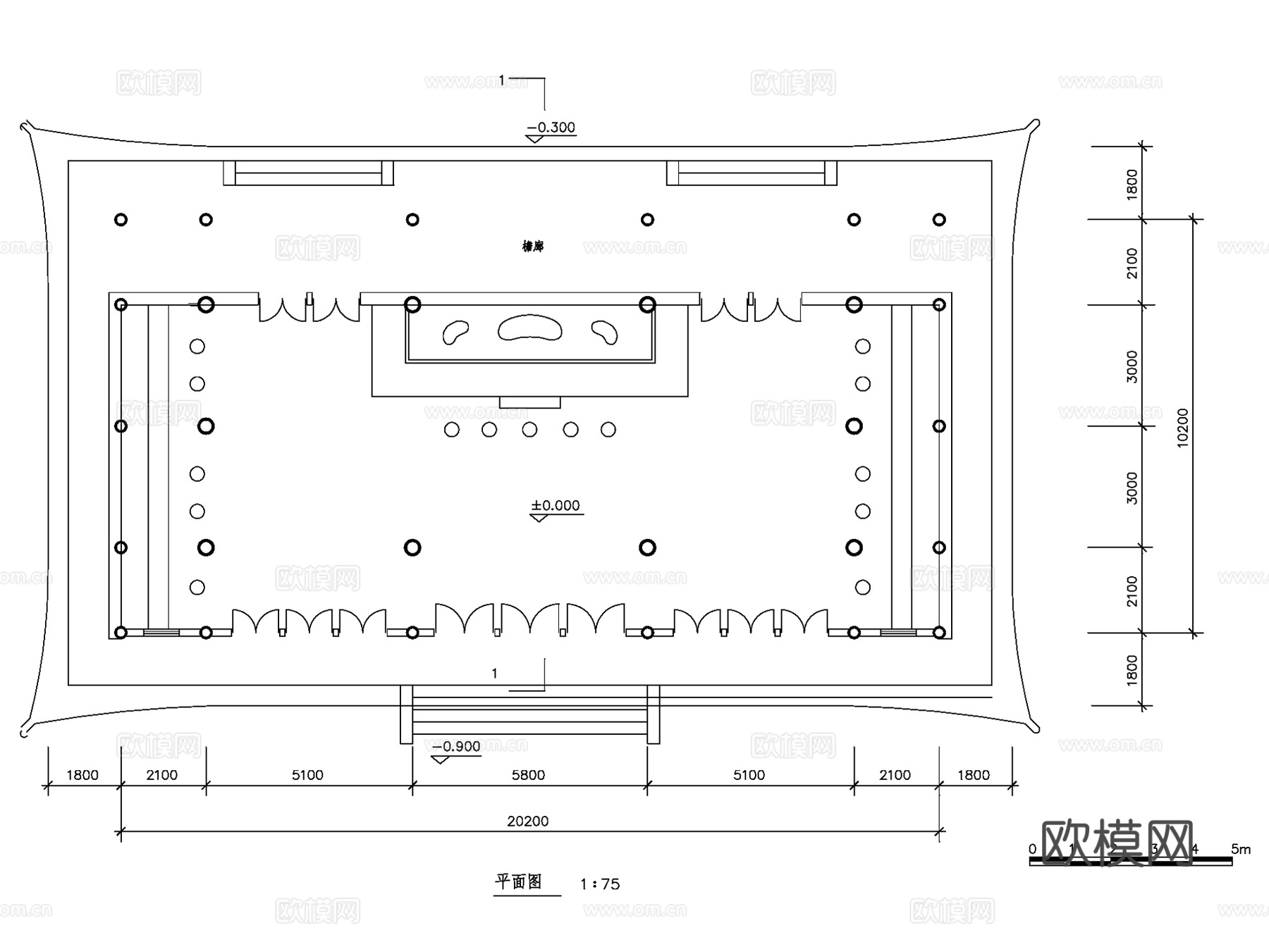 古建筑园林殿堂楼阁CAD施工图集 3套cad施工图