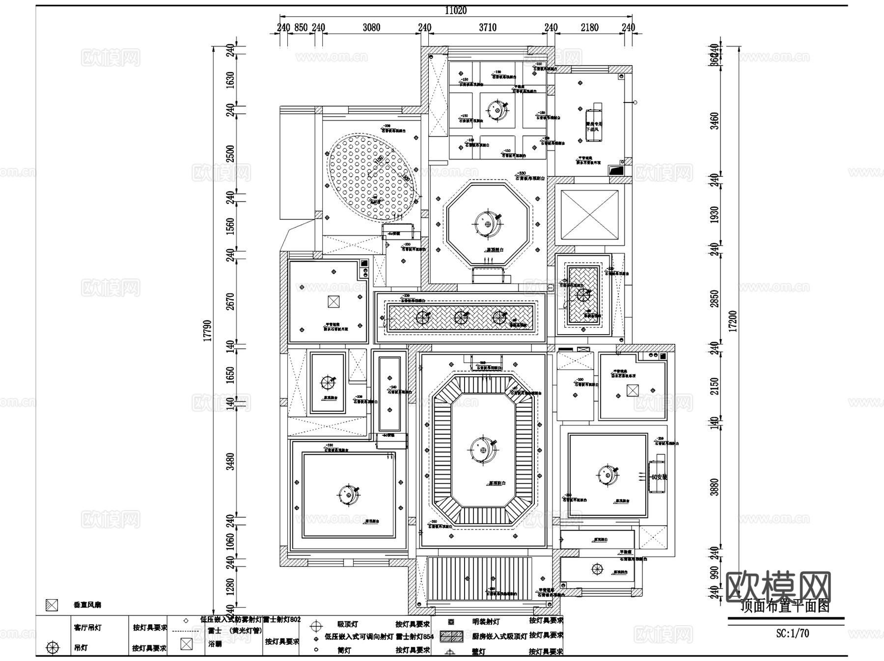 常州紫禁城住宅室内家装CAD施工图全套cad施工图