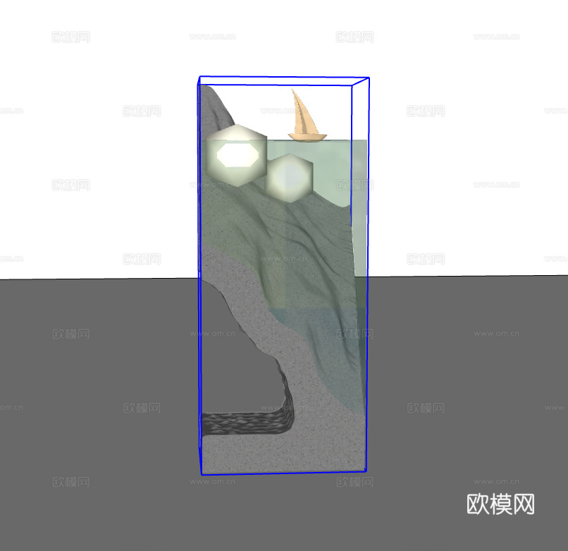 金属摆件su模型