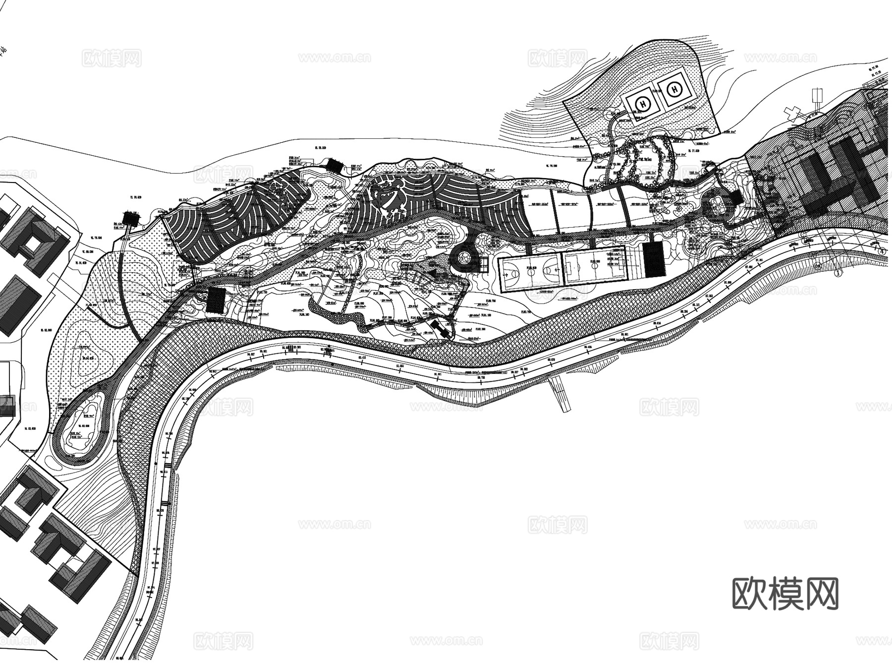 衡阳天洋梦东方乡村旅游度假示范体验区景观CAD施工图全套cad施工图