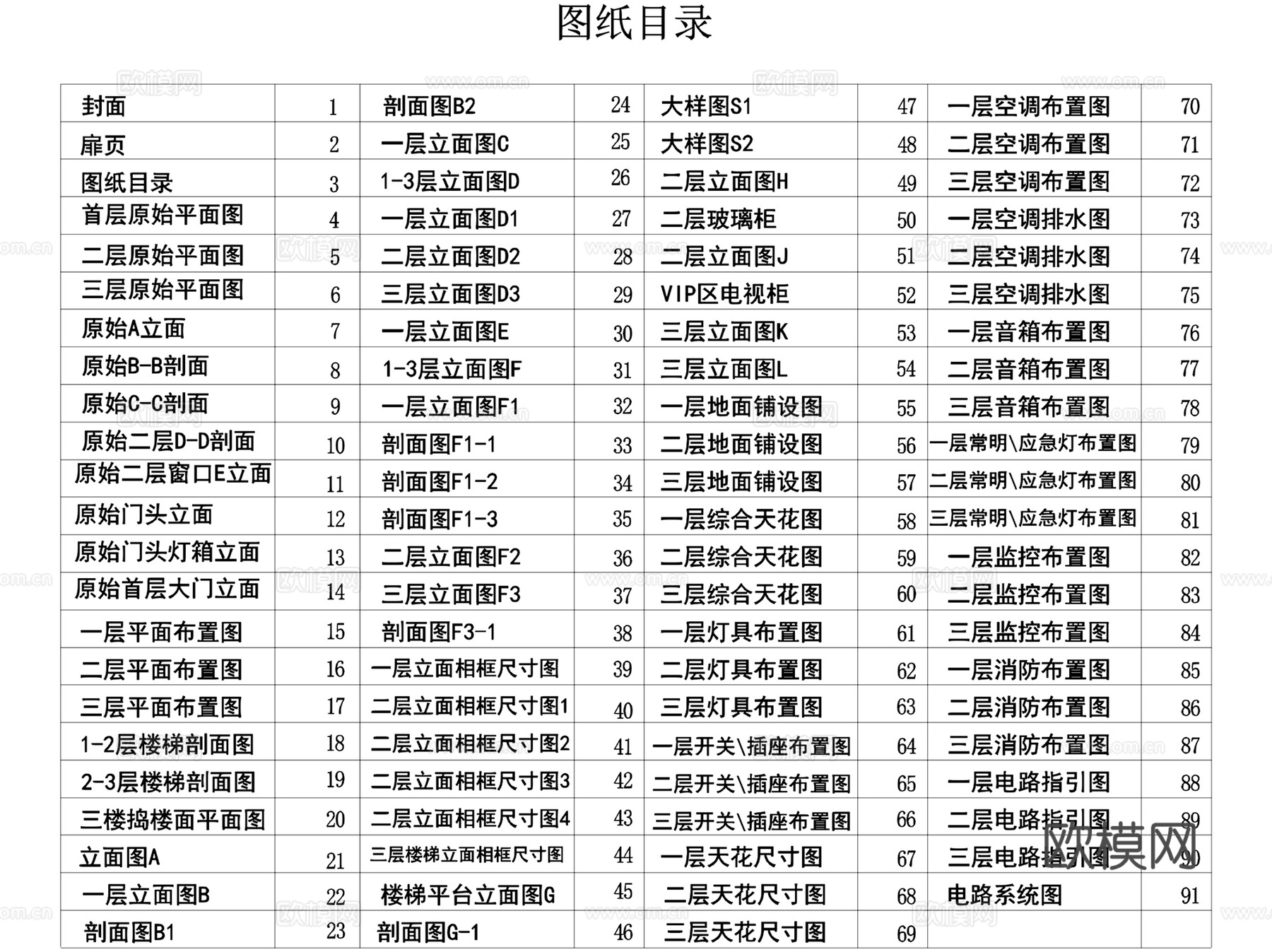 广州西铁城手表腕表店室内装饰CAD施工图整套cad施工图