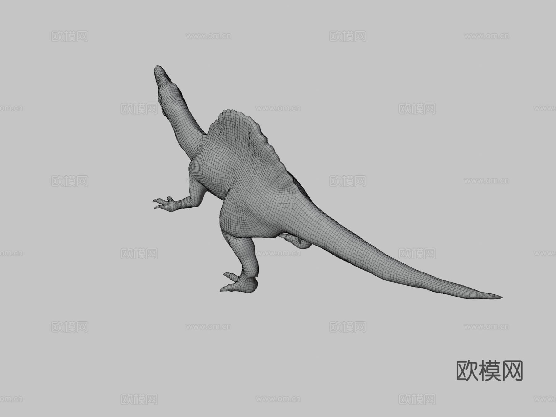 棘龙3d模型下载（渲染图3）