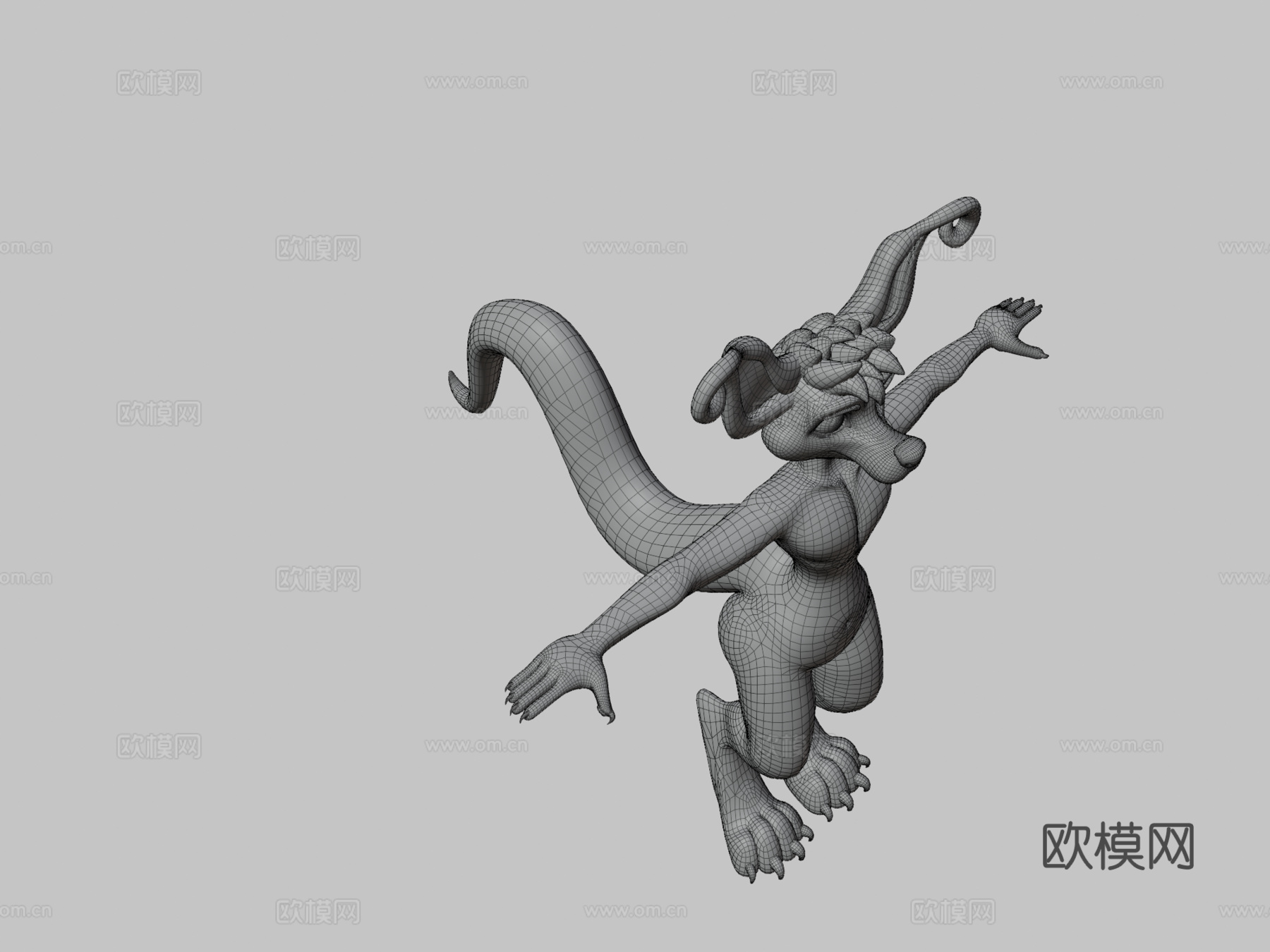 克鲁克斯-虚拟现实聊天&amp;虚拟主播头像3d模型下载（渲染图3）