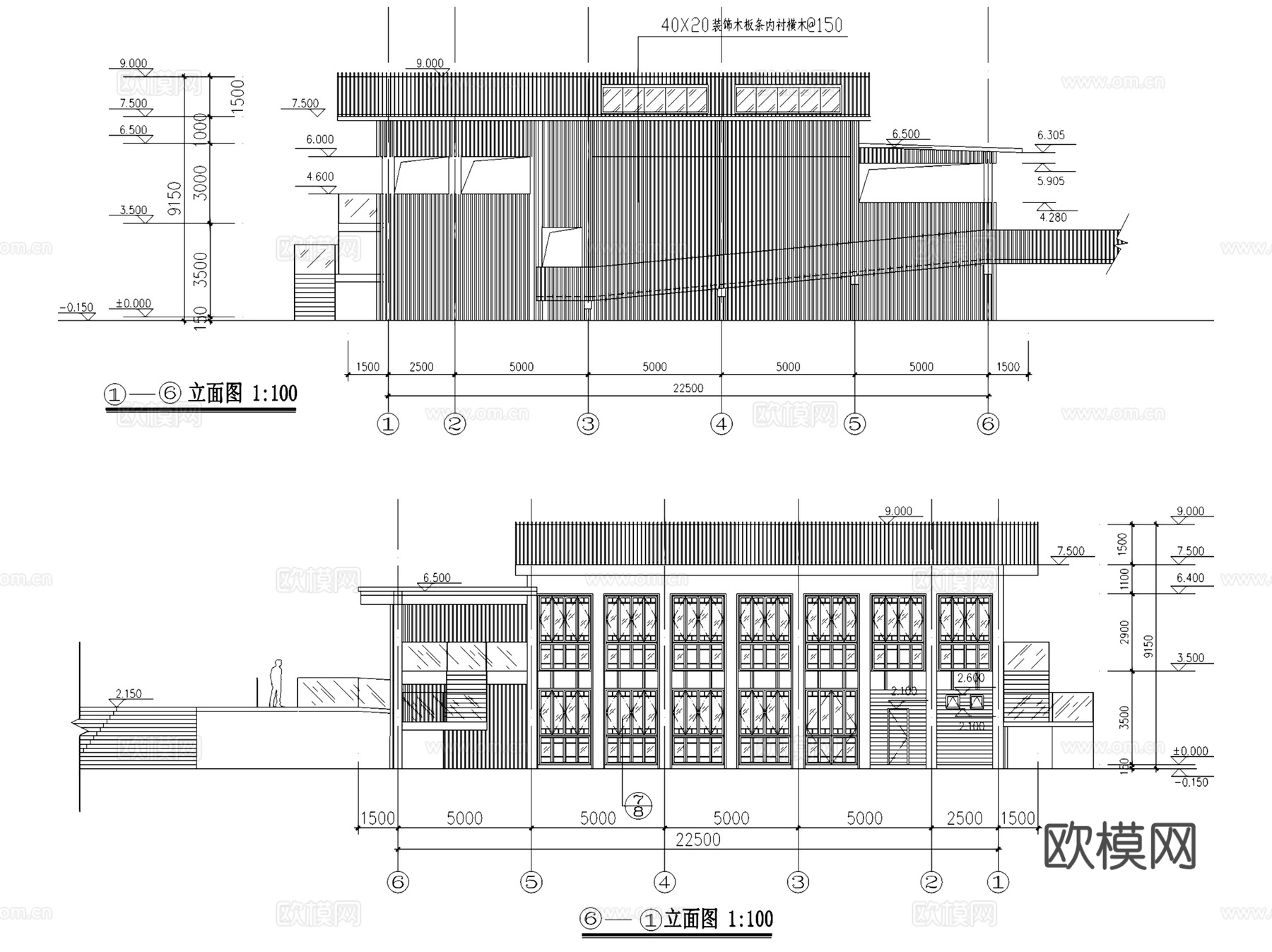 茶馆茶楼茶室茶社建筑设计CAD施工图集 30套cad施工图
