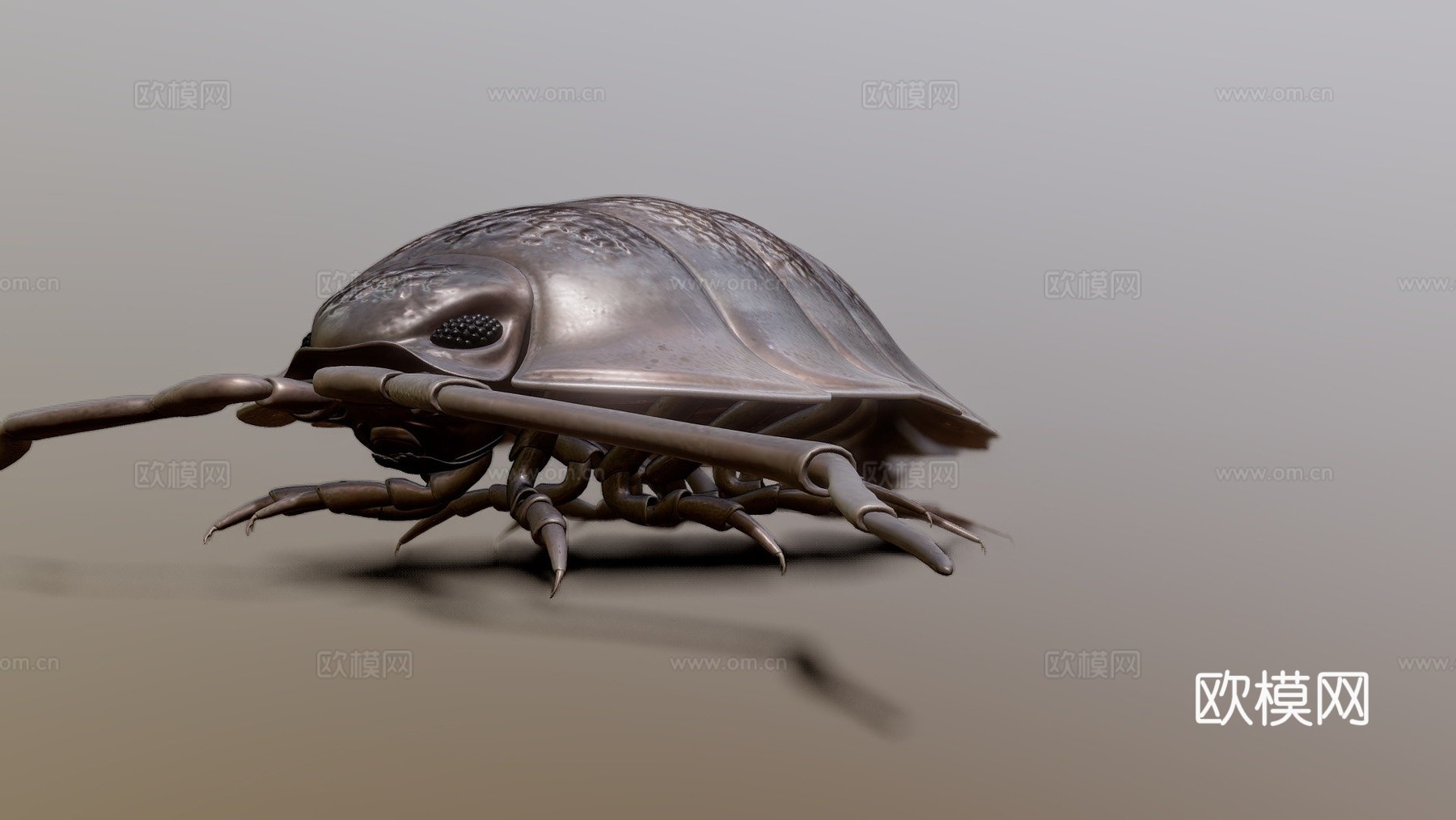 滚圆球3d模型下载（渲染图1）