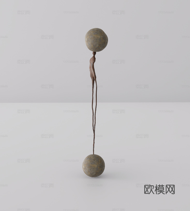 雕塑摆件su模型