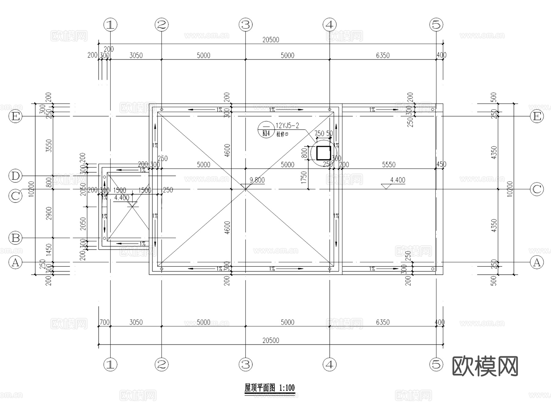 鹤壁开发区垃圾中转站建筑CAD施工图全套cad施工图