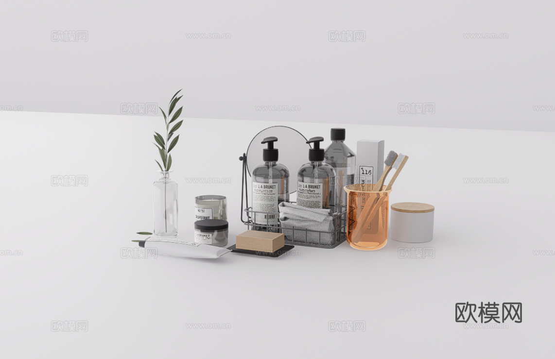 洗护用品su模型