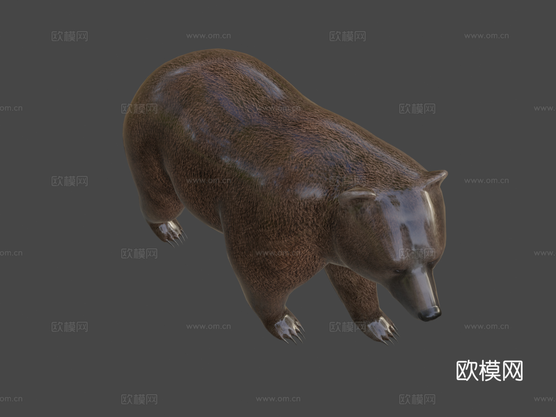 熊3d模型下载（渲染图7）