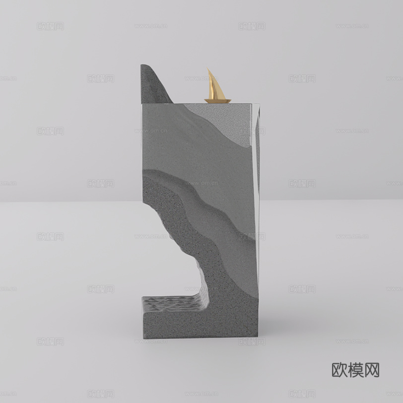 金属摆件su模型