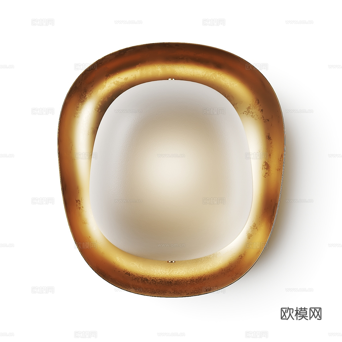 现代轻奢金属玻璃装饰壁灯3d模型下载（渲染图4）