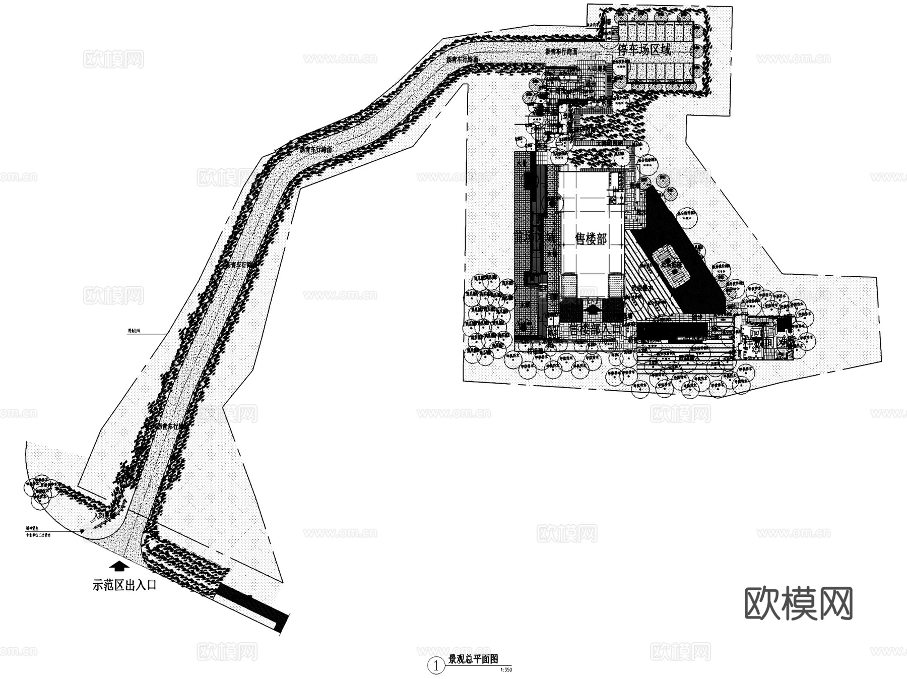 JTL龙湖重庆鹿角示范区样板间景观CAD施工图整套+SU+文cad施工图