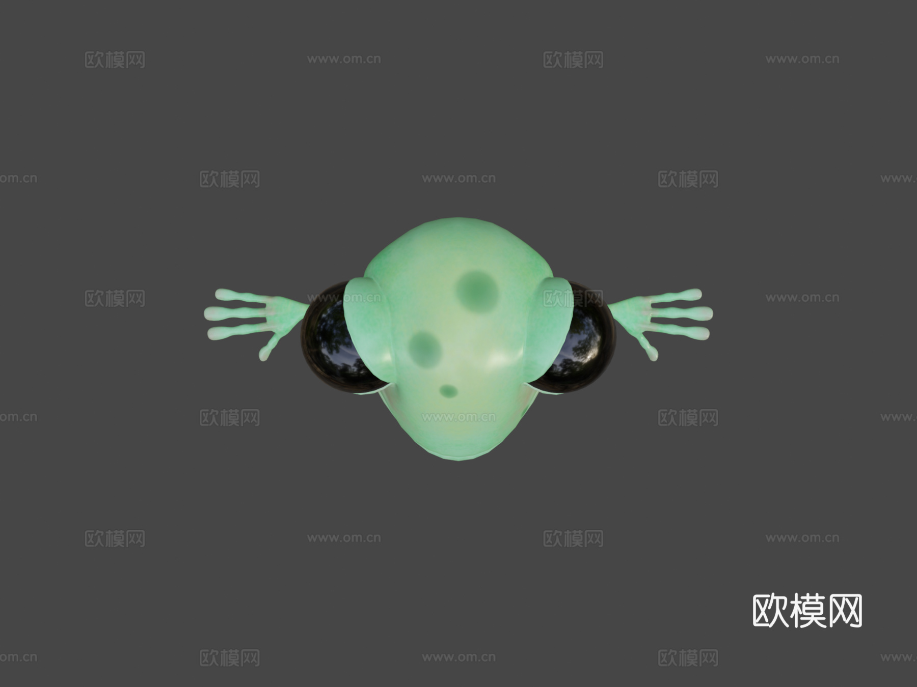 青蛙先生T字姿势3d模型下载（渲染图5）