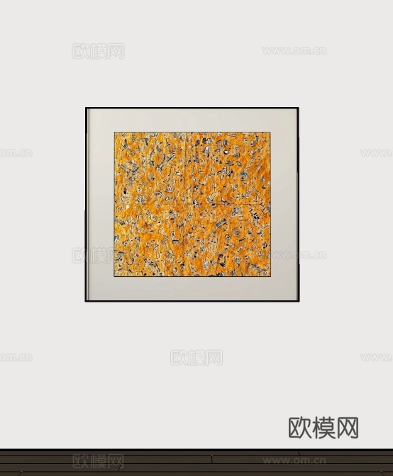 现代装饰挂画su模型
