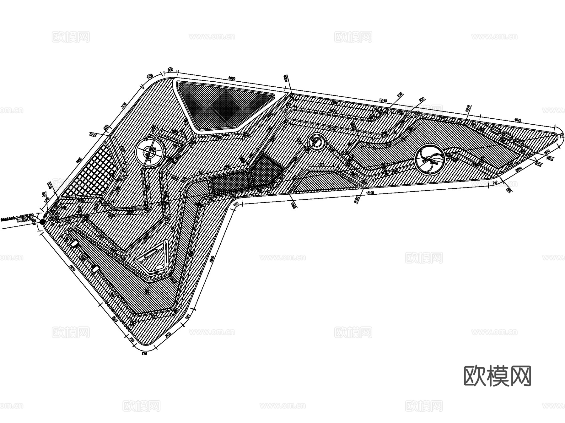 儿童活动场地游乐设施CAD施工图全套cad施工图